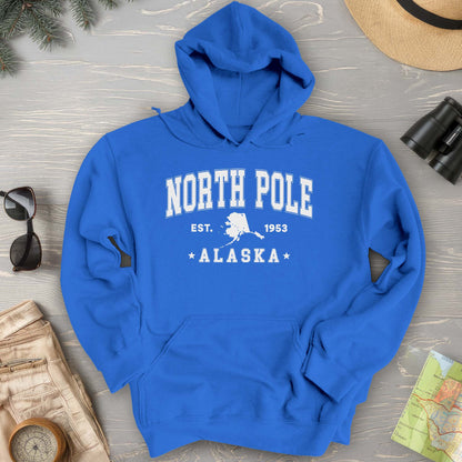 North Pole Alaska Varsity Hoodie