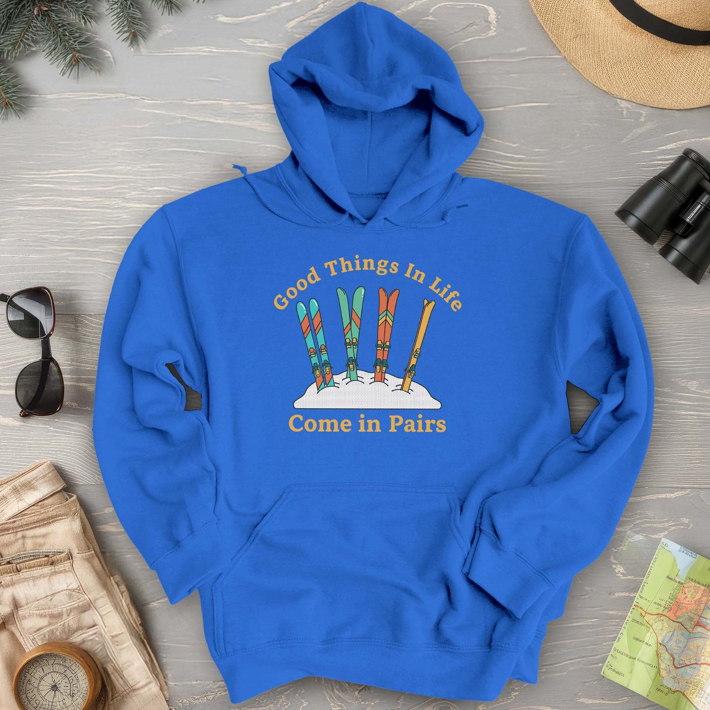 Good Things Come In Pairs Ski Hoodie