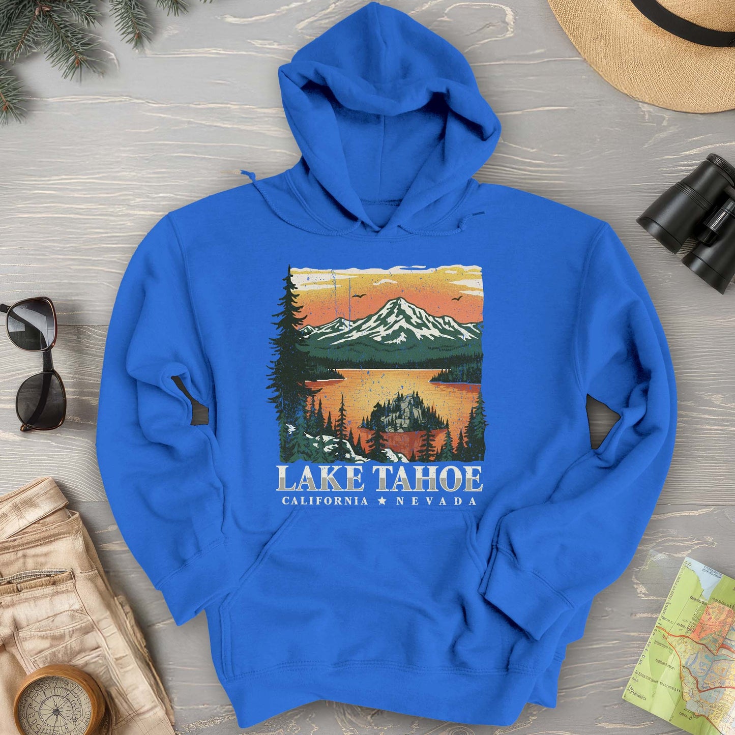 Lake Tahoe Emerald Bay Sunset Hoodie