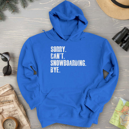 Sorry Snowboarding Hoodie