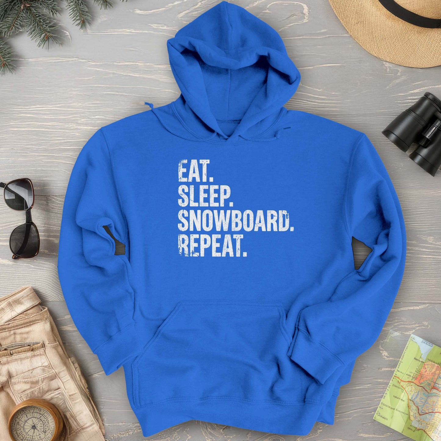 Eat Sleep Snowboard Hoodie