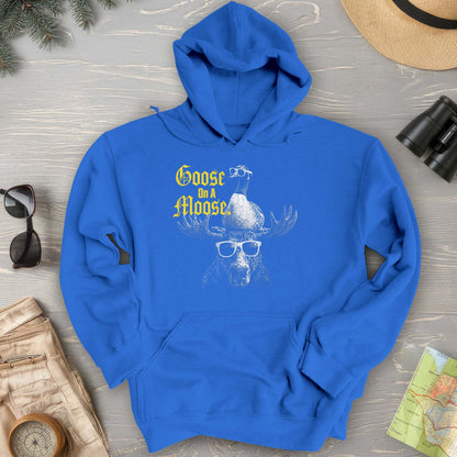 Goose On A Moose Halftone Hoodie