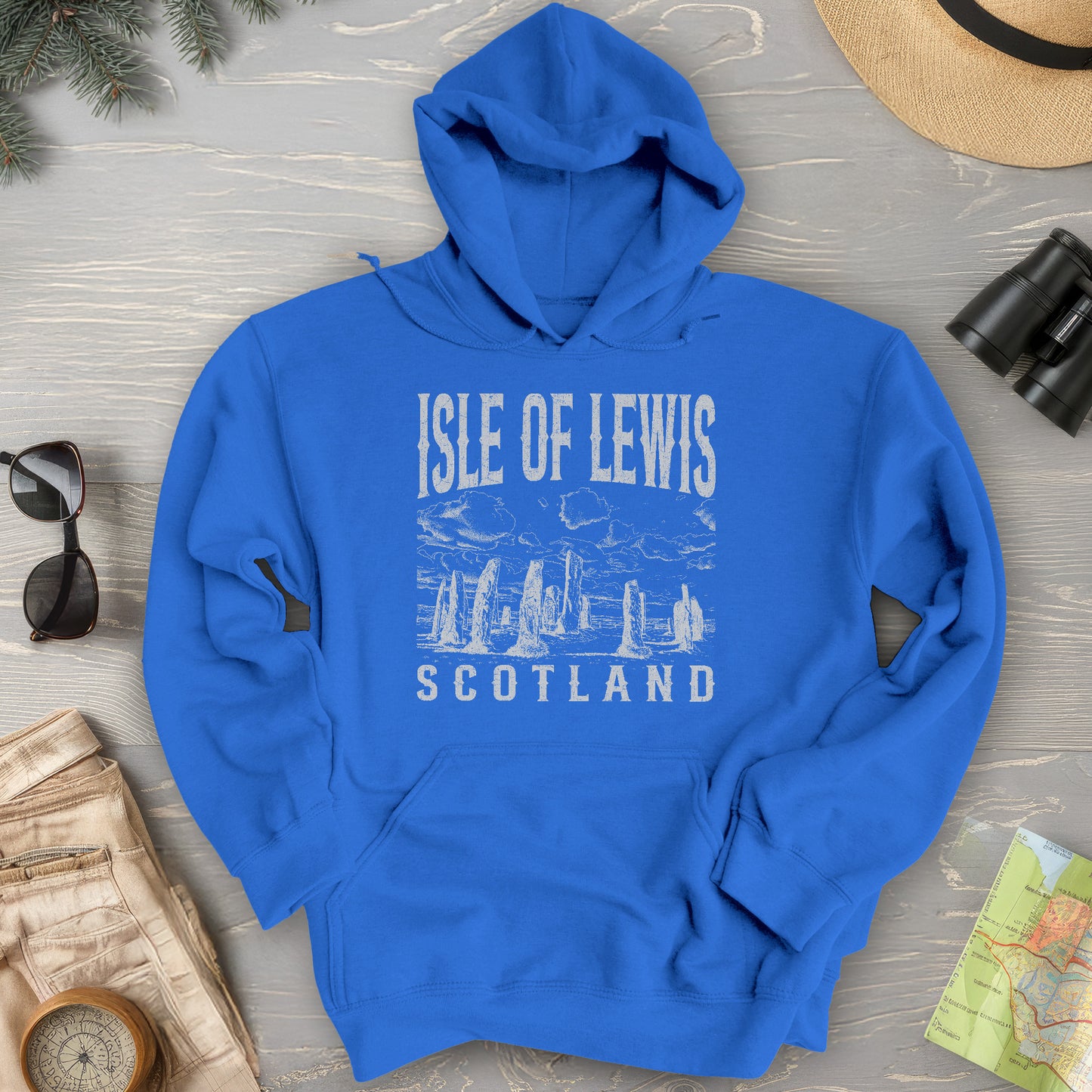 Isle of Lewis Scotland Sketch Hoodie