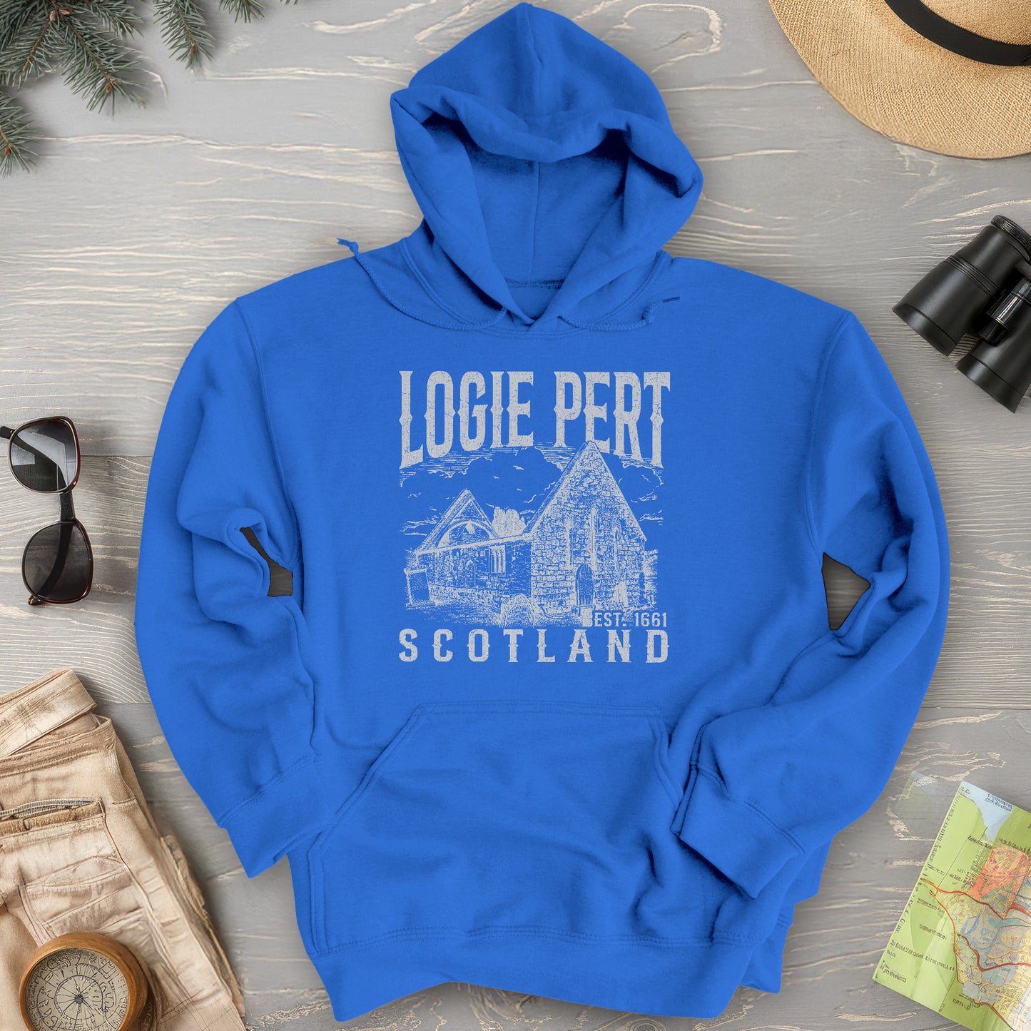 Logie Pert Scotland Sketch Hoodie