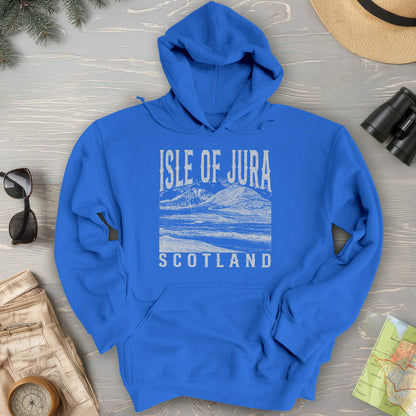 Isle of Jura Scotland Sketch Hoodie