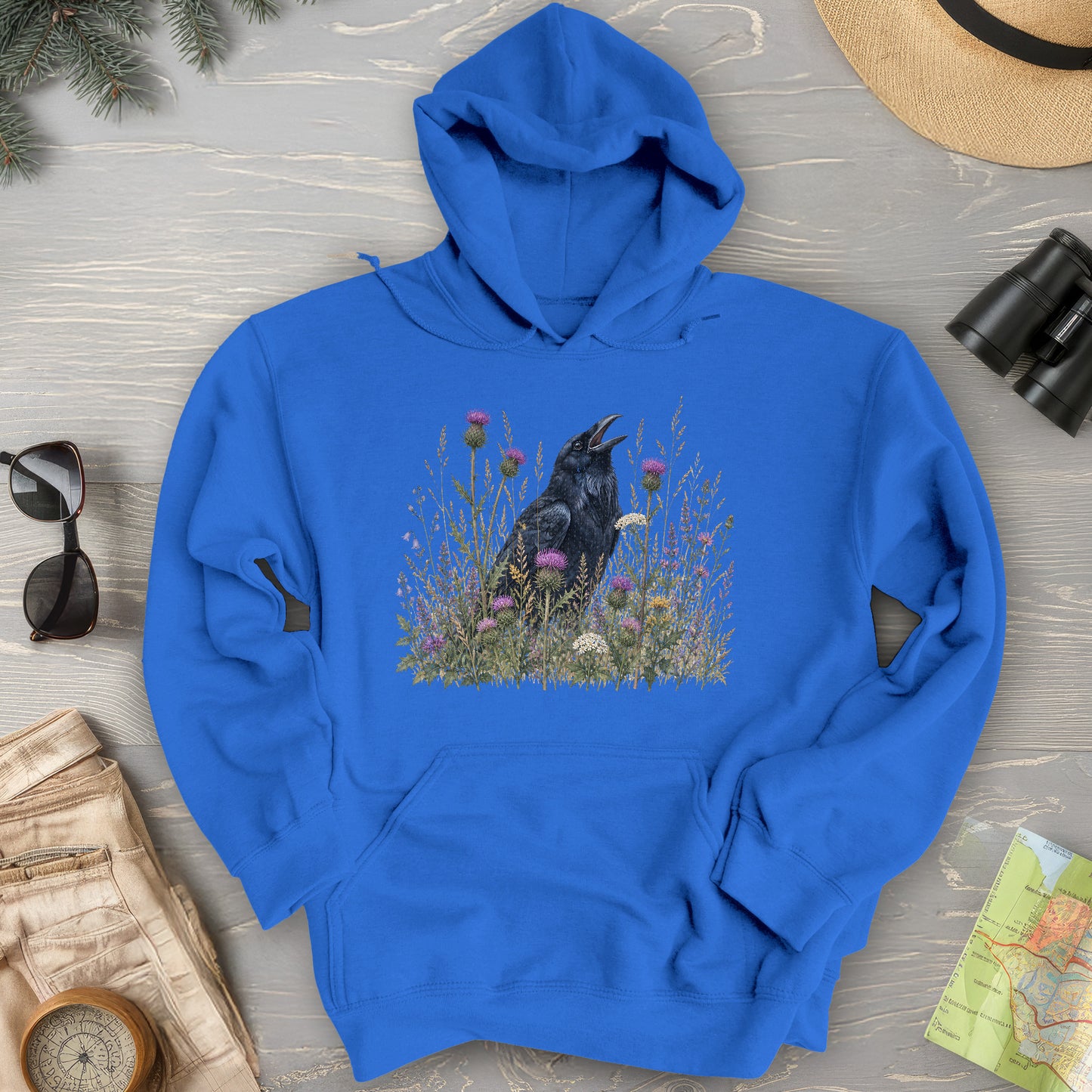 Botanical Raven Hoodie