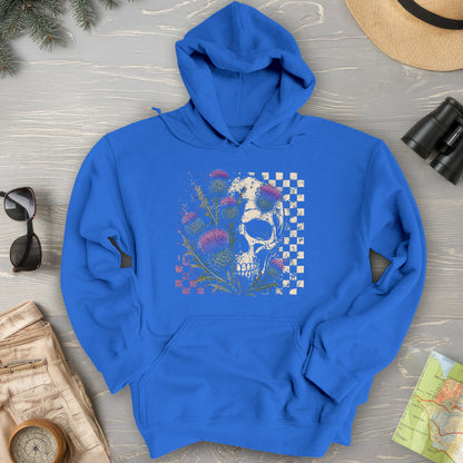 Thistle Skull Check Hoodie