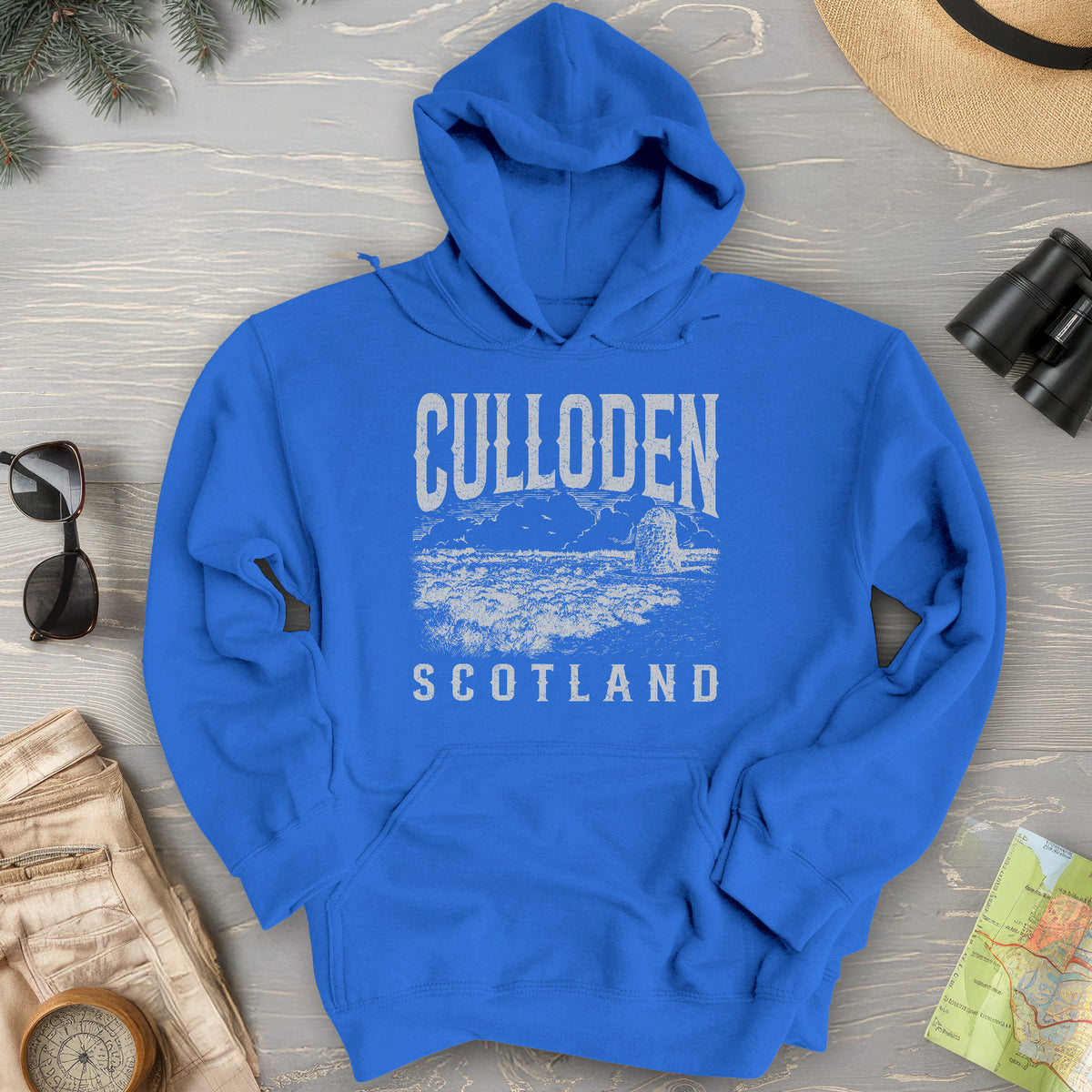 Culloden Scotland Sketch Hoodie