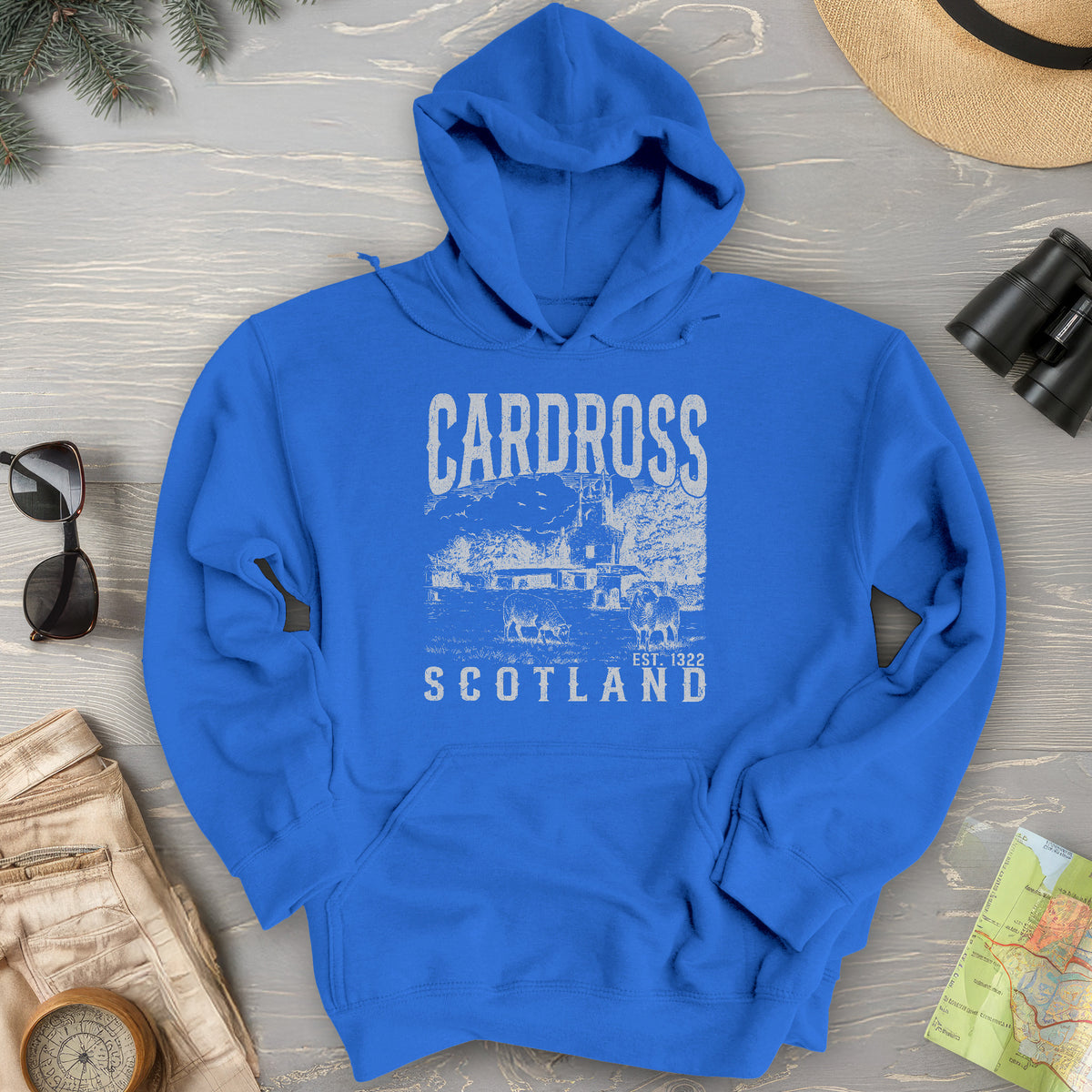 Cardross Scotland Sketch Hoodie