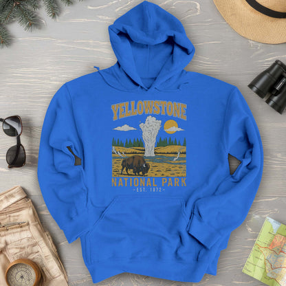 Yellowstone Old Faithful Buffalo Hoodie