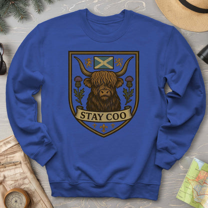 Highland Cow "Scottish Heraldry" Sweatshirt