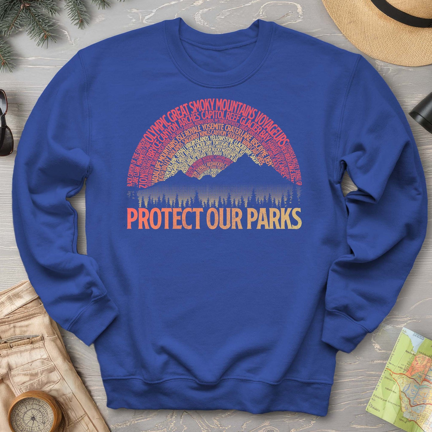 Protect Our Parks Word Art Sweatshirt