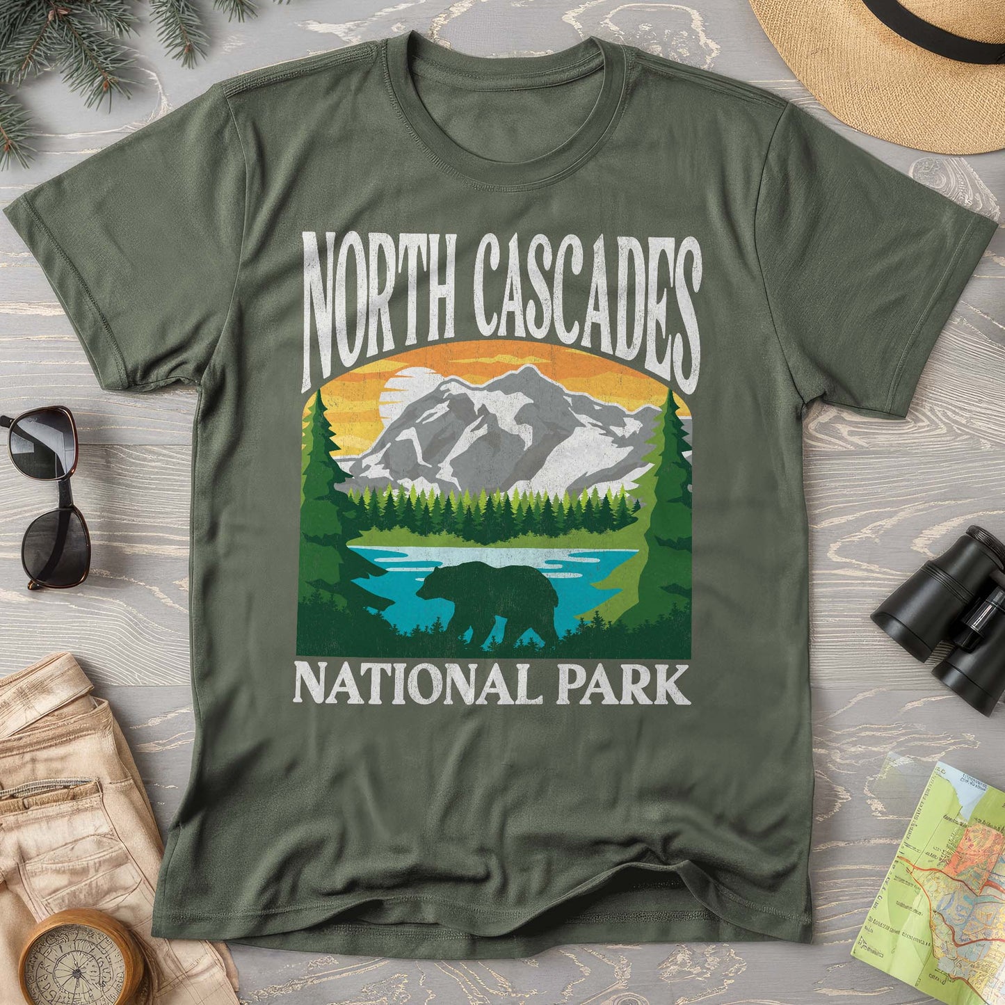 North Cascades National Park "Big and Bold" Comfort Colors T-Shirt
