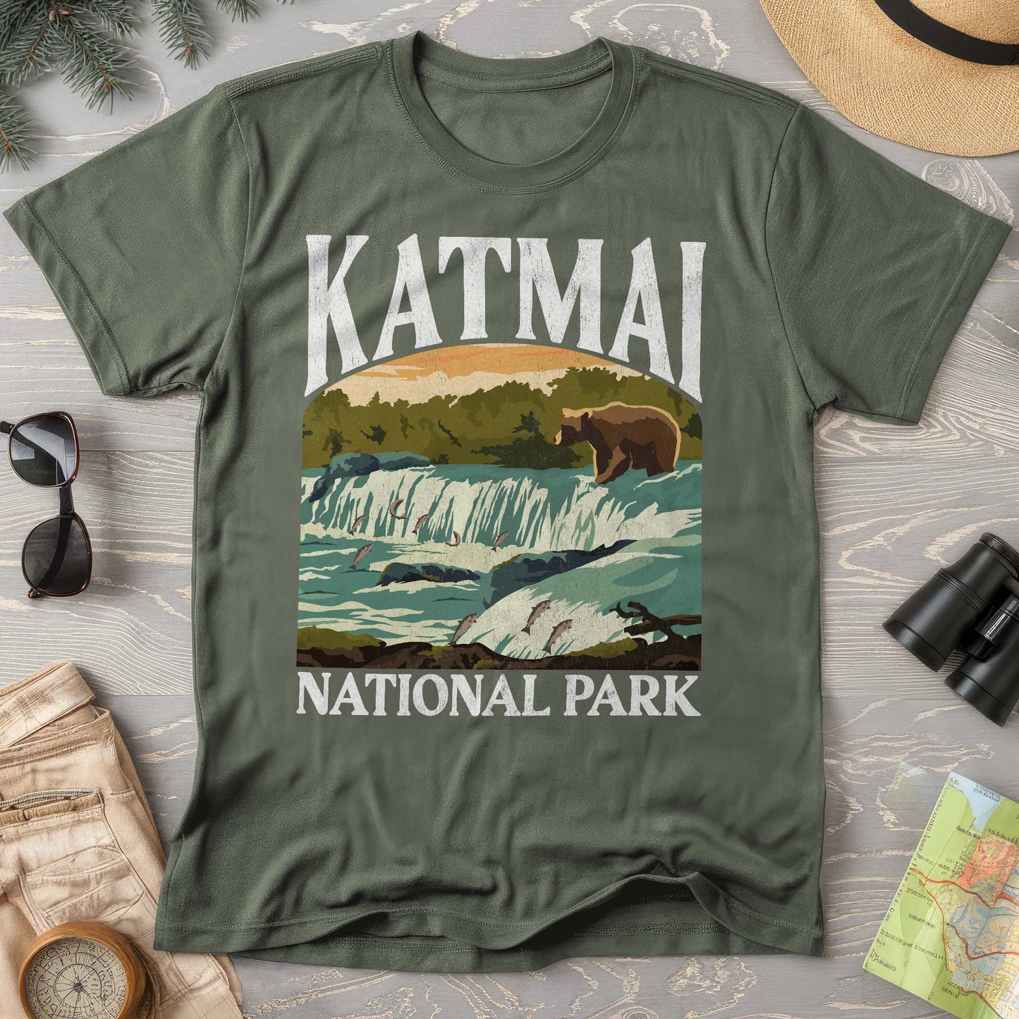 Katmai National Park "Big and Bold" Comfort Colors T-Shirt