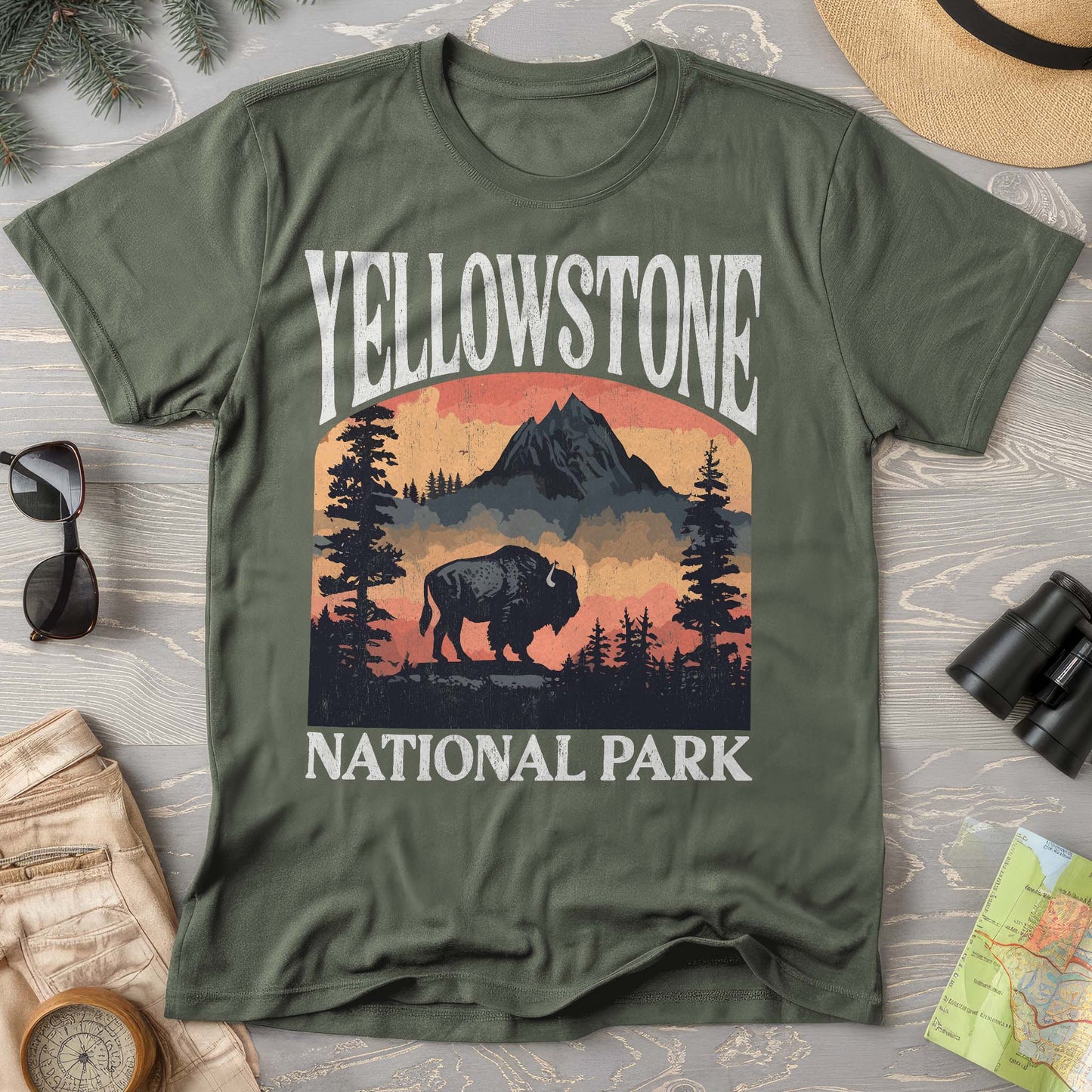 Yellowstone National Park "Big and Bold" Comfort Colors T-Shirt