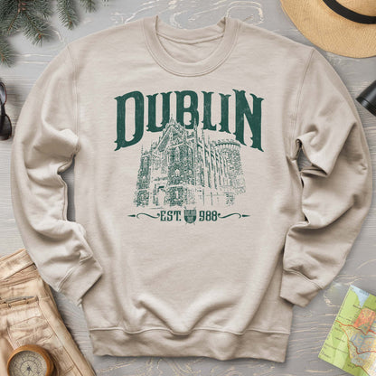 Dublin Ireland Castle Crewneck Sweatshirt