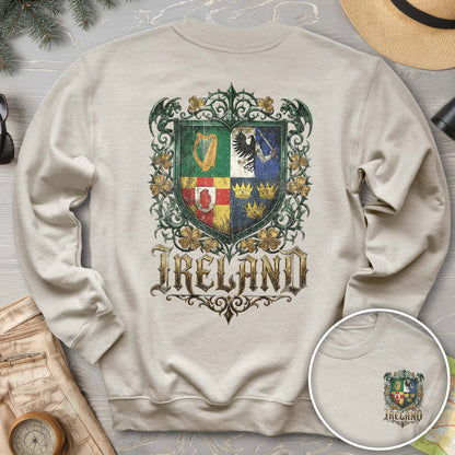 Irish Gothic Arms Front/Back Print Sweatshirt