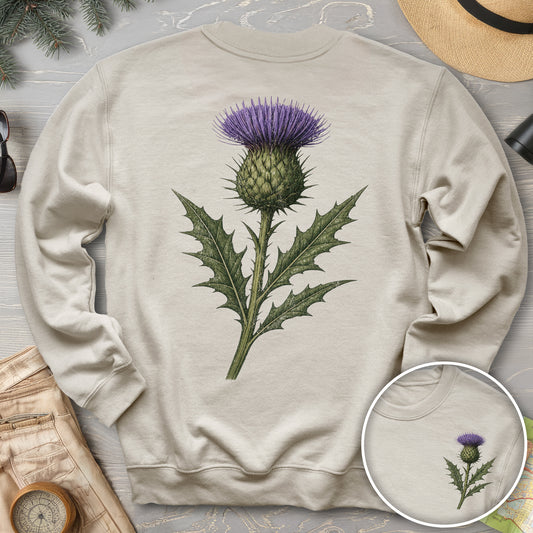Thistle of Scotland Front/Back Print Sweatshirt