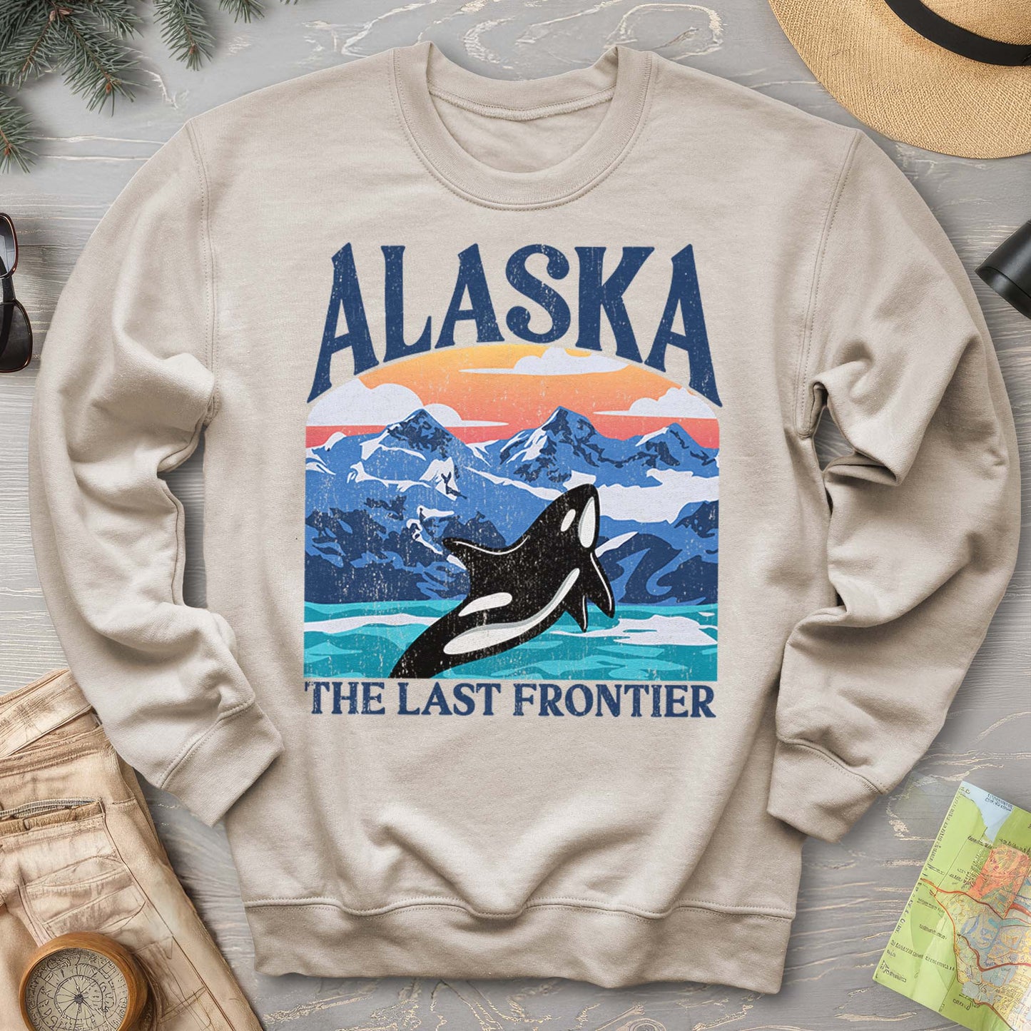 Alaska The Last Frontier "Big and Bold" Sweatshirt