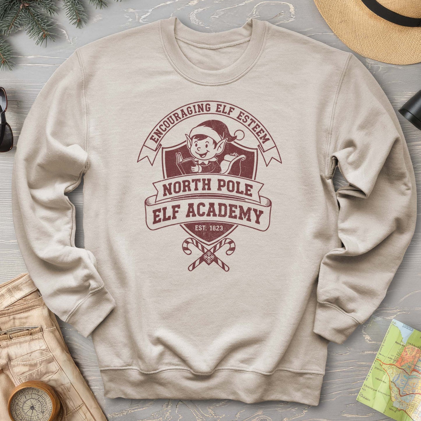 North Pole Elf Academy Sweatshirt