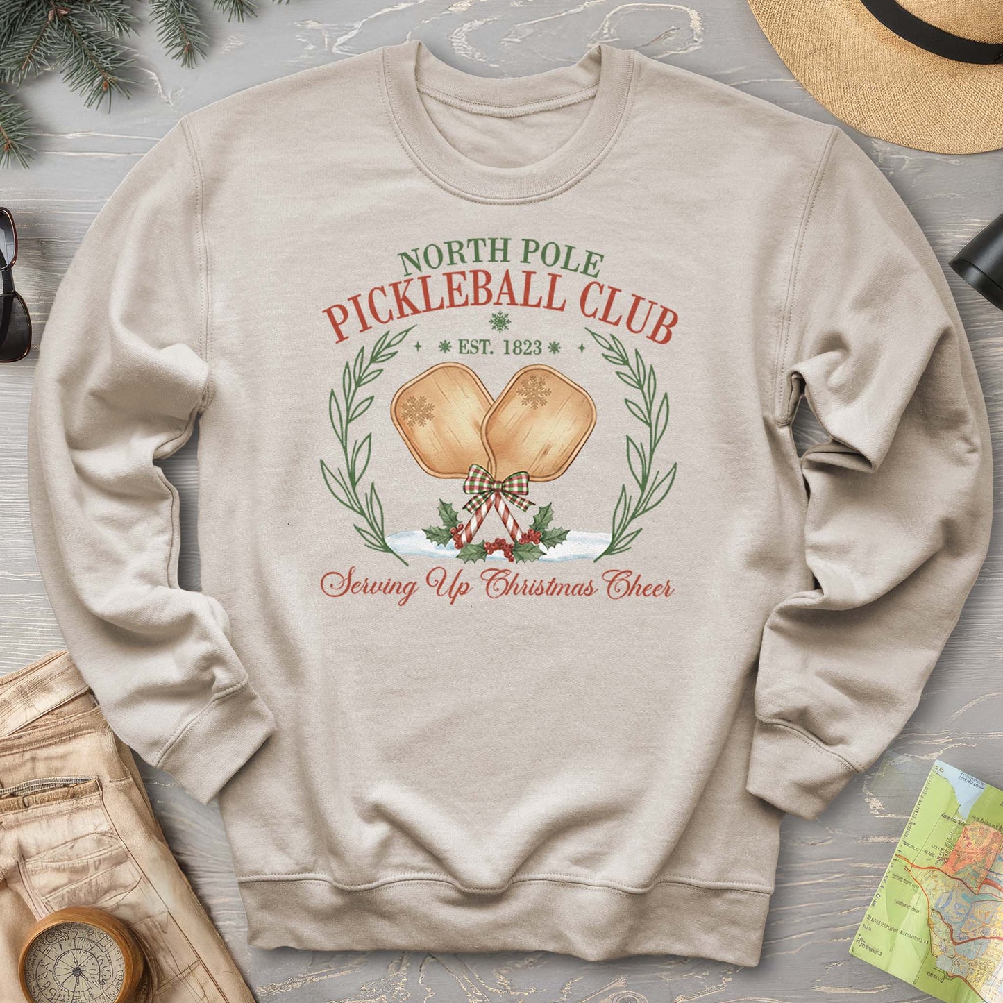 North Pole Pickleball Club Sweatshirt