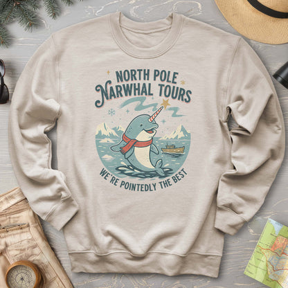 North Pole Narwhal Tours Sweatshirt