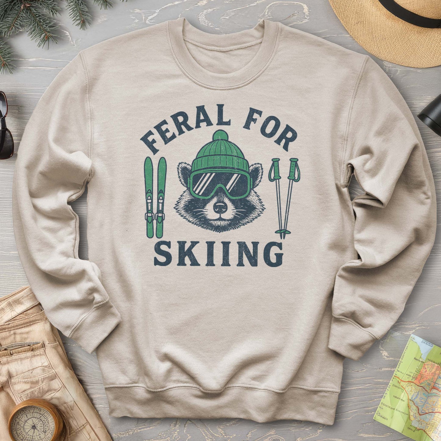 Feral for Skiing Sweatshirt
