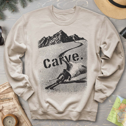 Carve Ski Print Sweatshirt