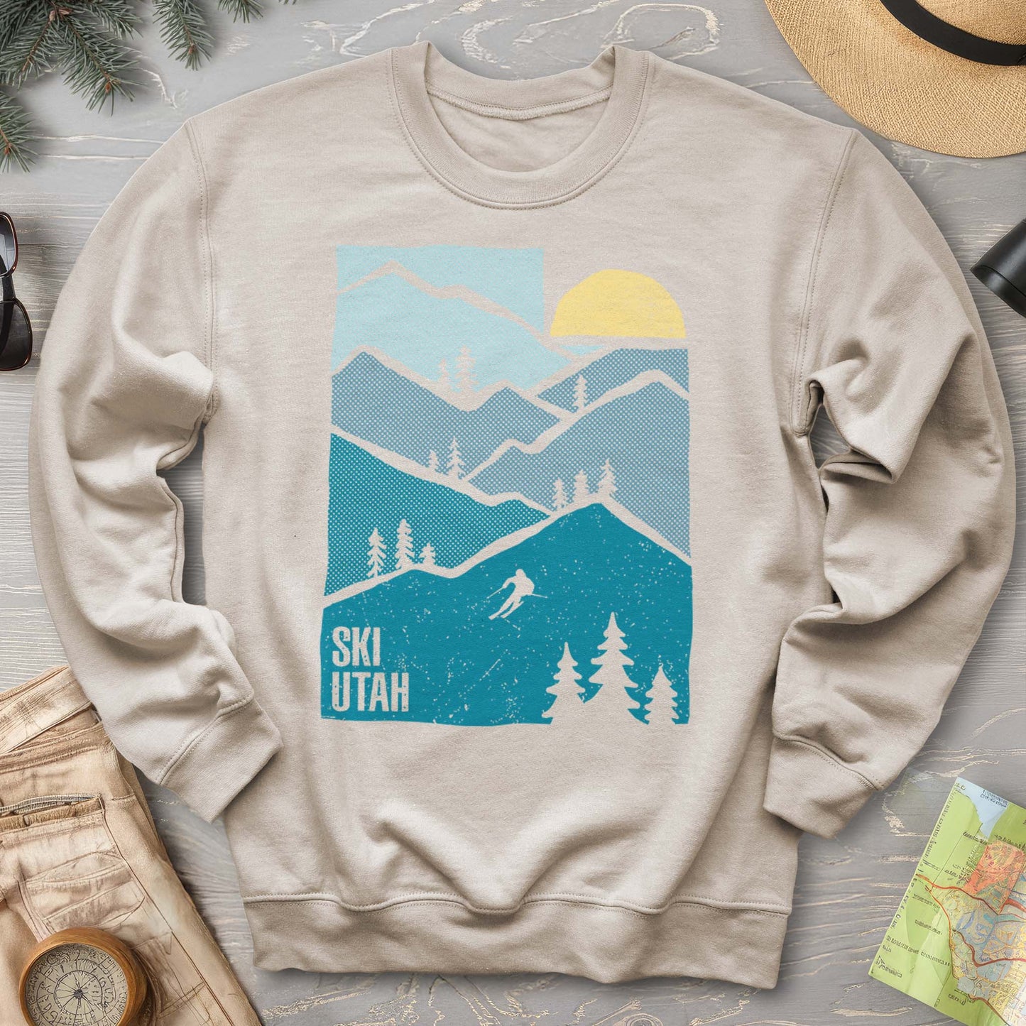 Ski Utah Mountains Sweatshirt