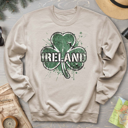 Ireland Shamrock Grunge Sweatshirt