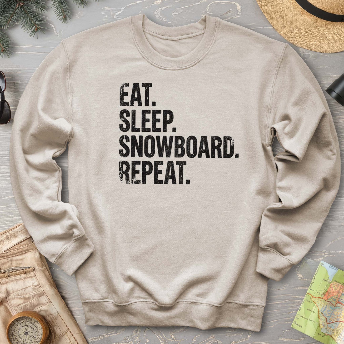Eat Sleep Snowboard Sweatshirt