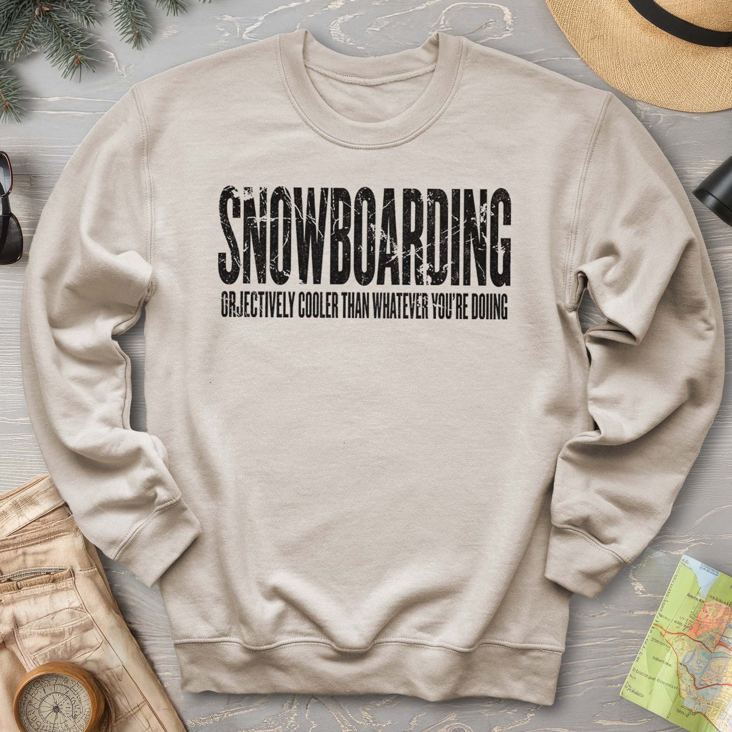 Snowboarding "Cooler" Sweatshirt