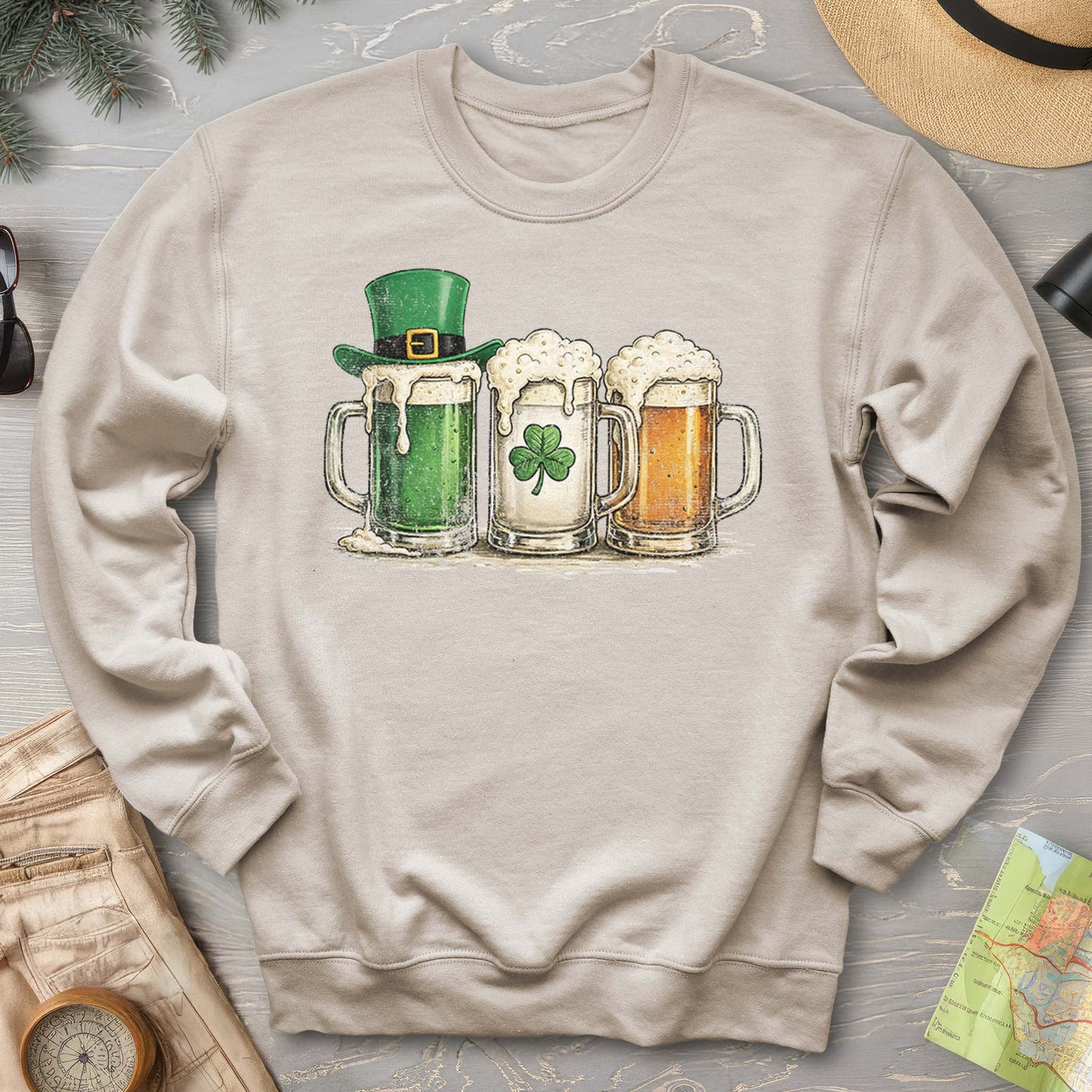 Irish Flag Mugs Sweatshirt