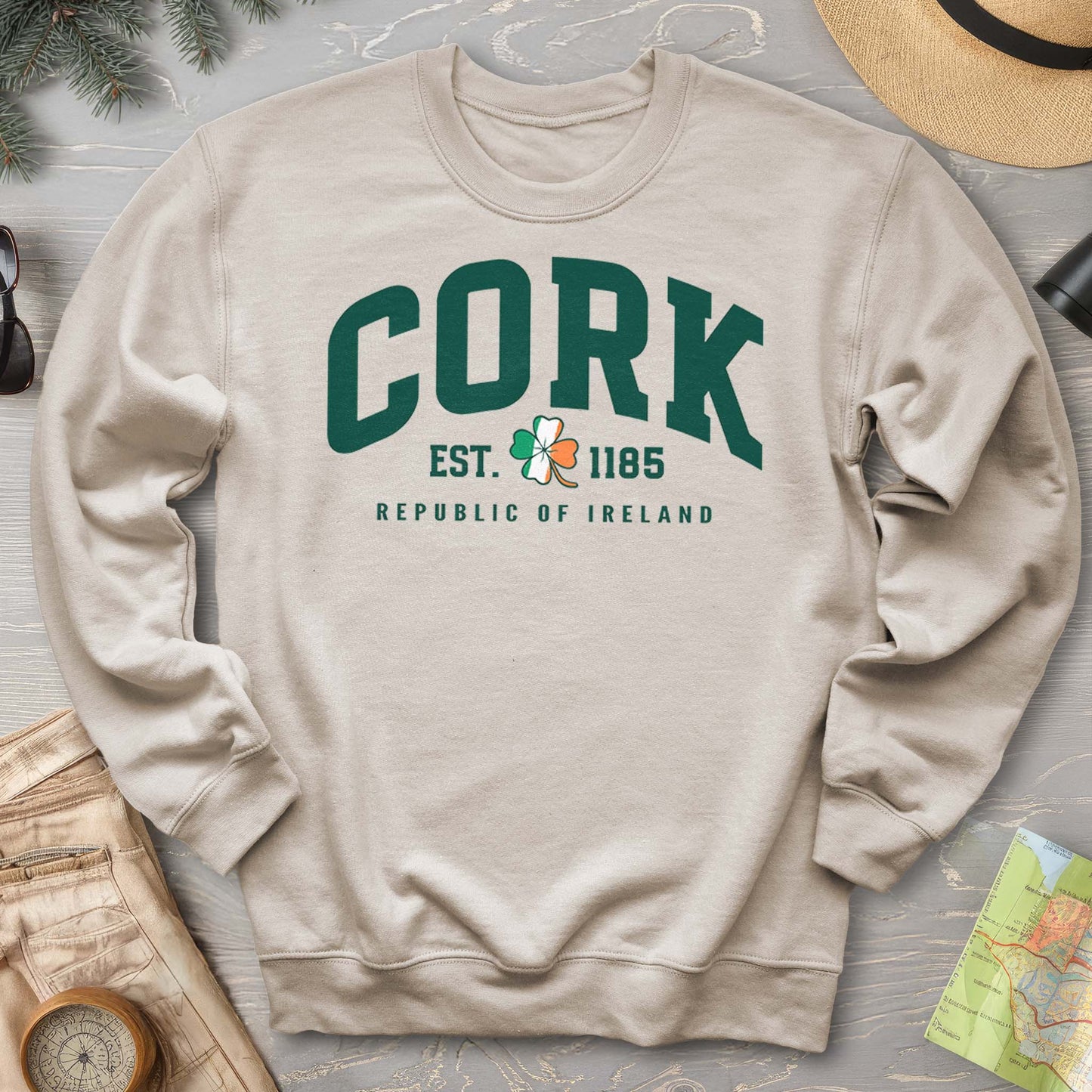 Cork Varsity Flag Sweatshirt