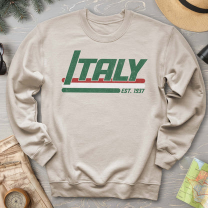 Italy Retro Stripe Sweatshirt