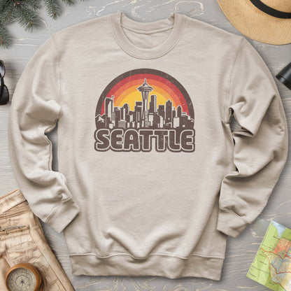 Seattle Retro Sunset Sweatshirt