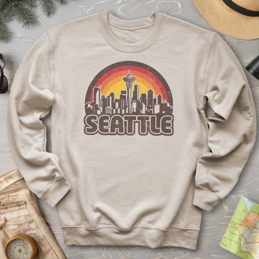 Seattle Retro Sunset Sweatshirt