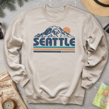 Seattle Retro Stripe Sweatshirt