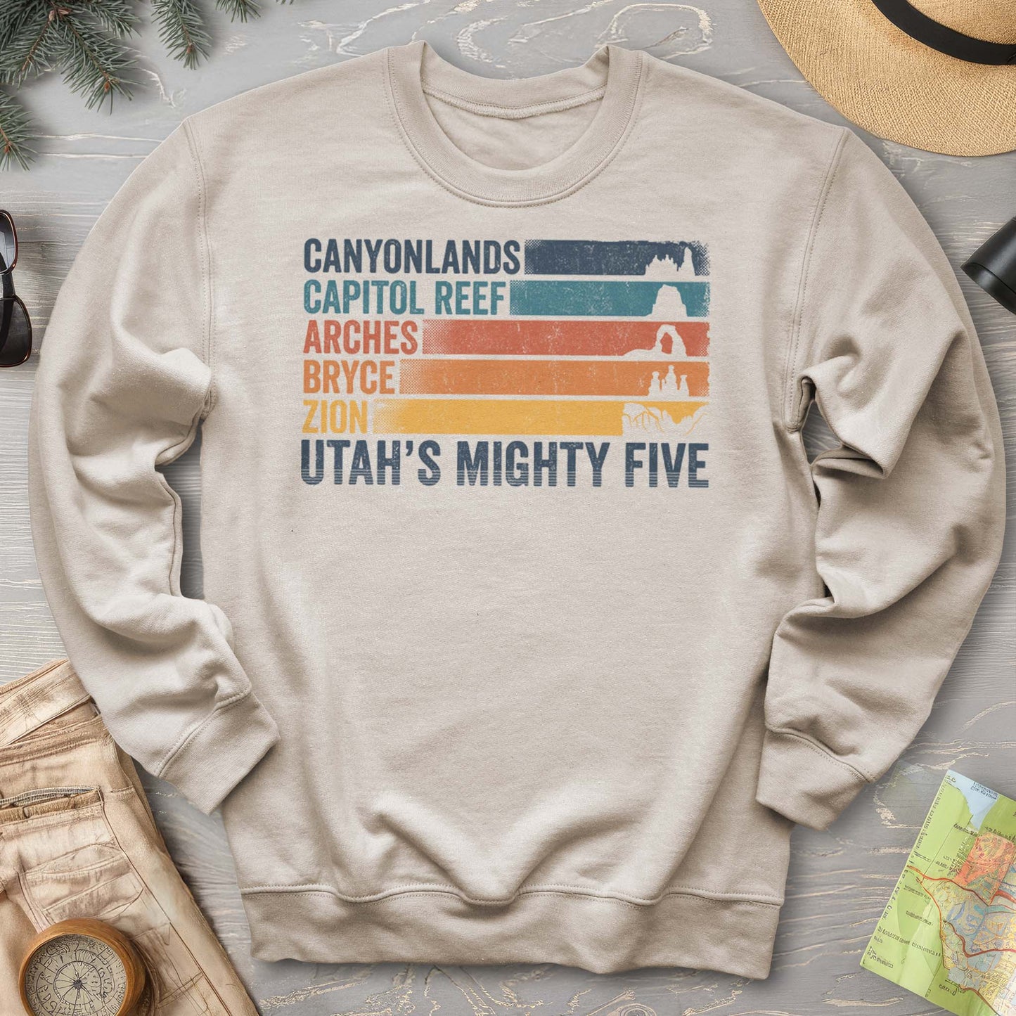 Utah's Mighty Five Stripes Sweatshirt