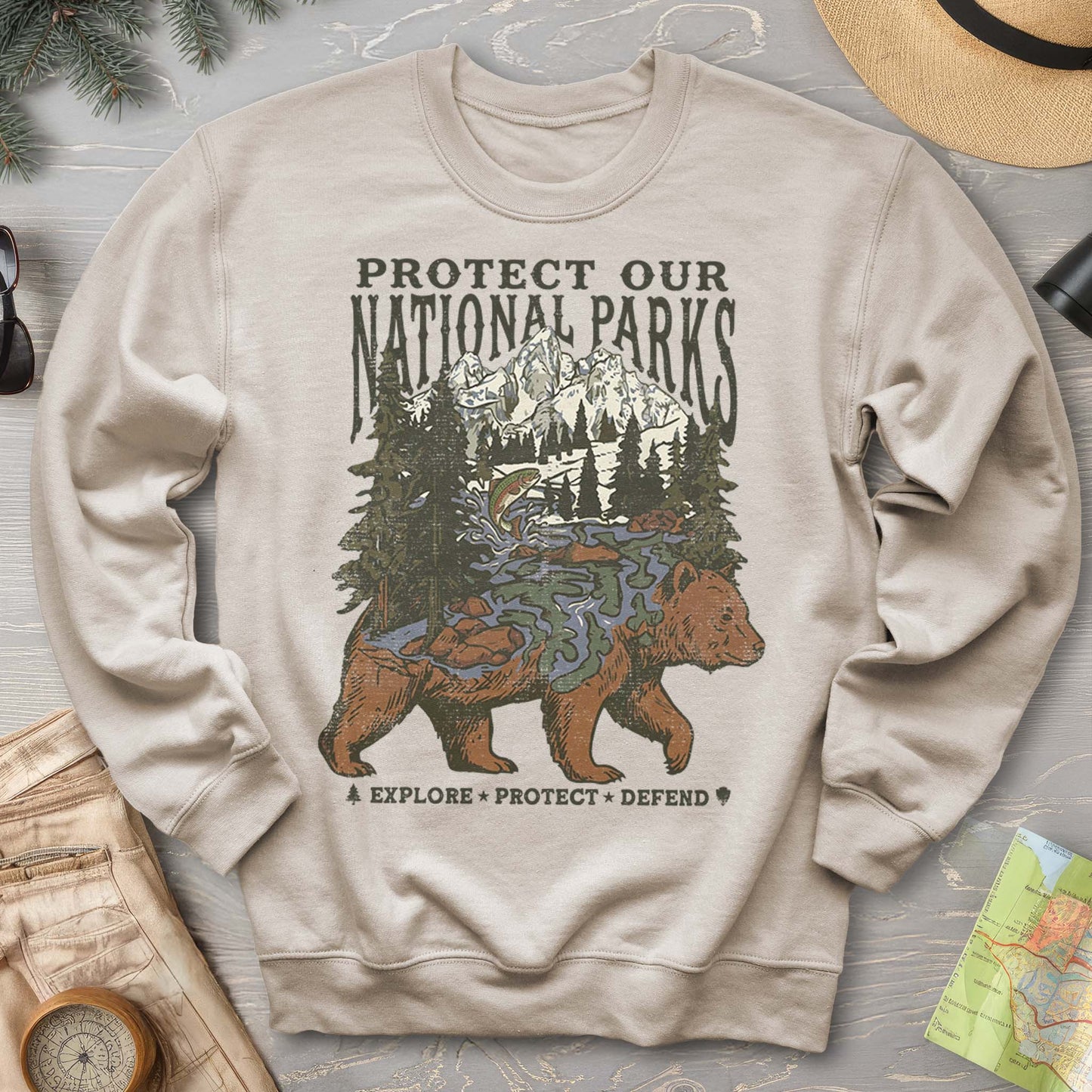Protect Our Parks Bear Sweatshirt