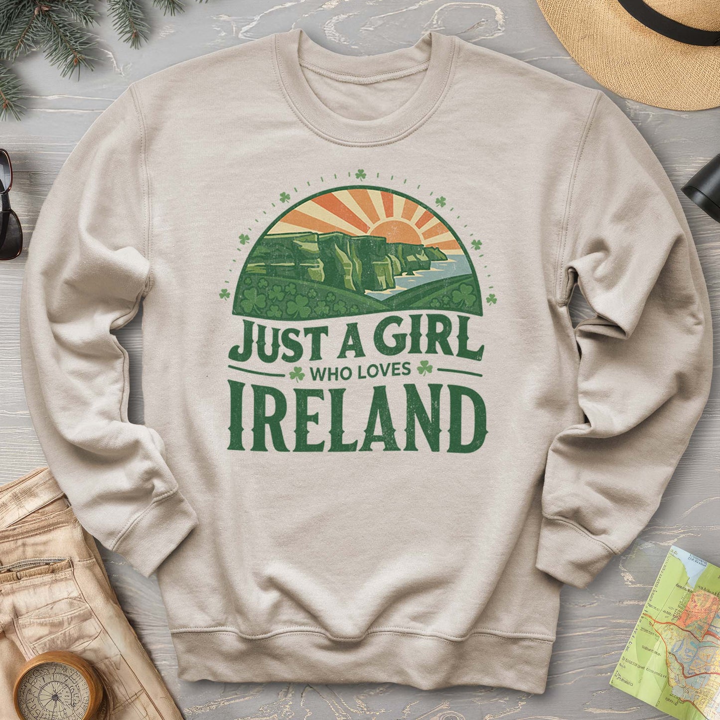 Just a Girl Who Loves Ireland Sweatshirt