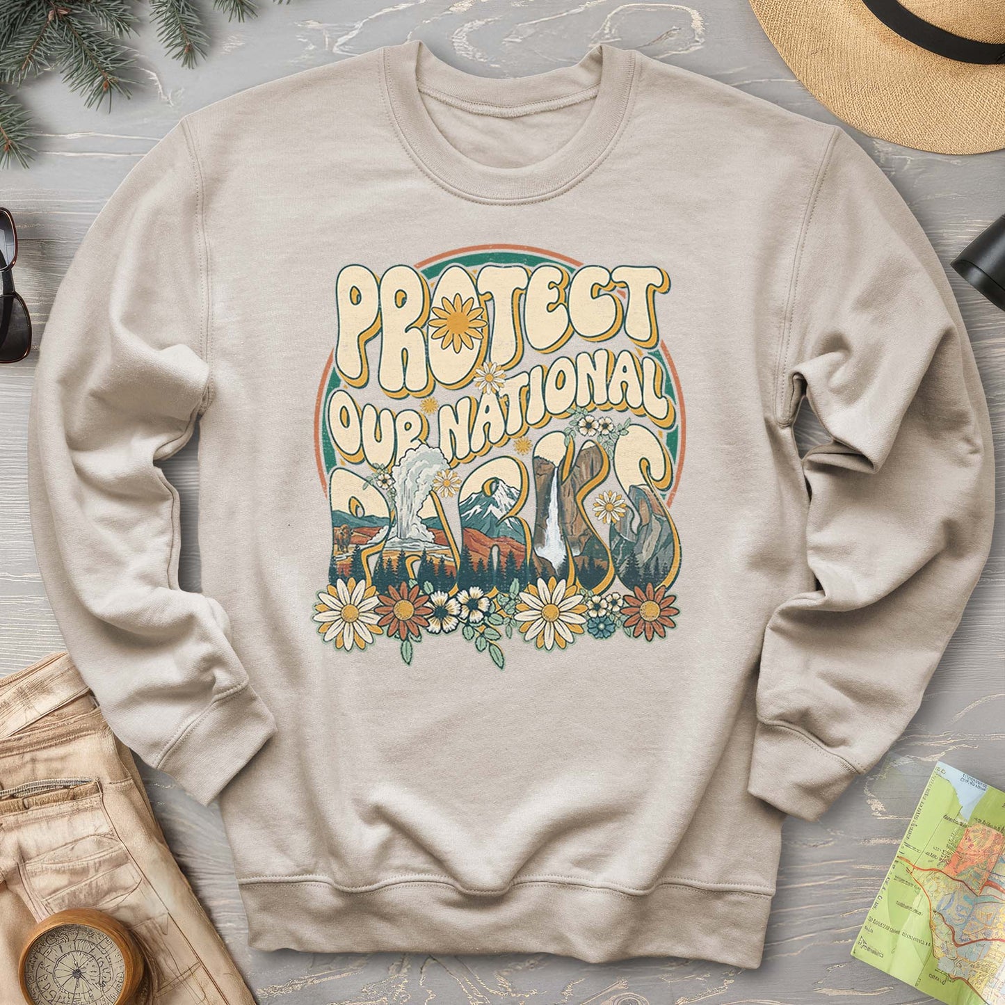 Protect Our Parks Groovy Sweatshirt