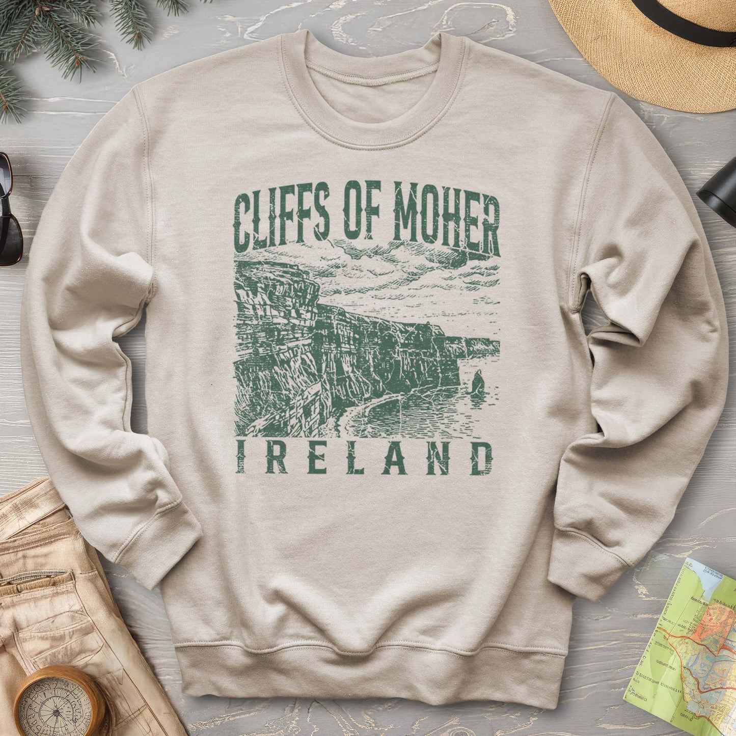 Cliffs Of Moher Sketch Sweatshirt