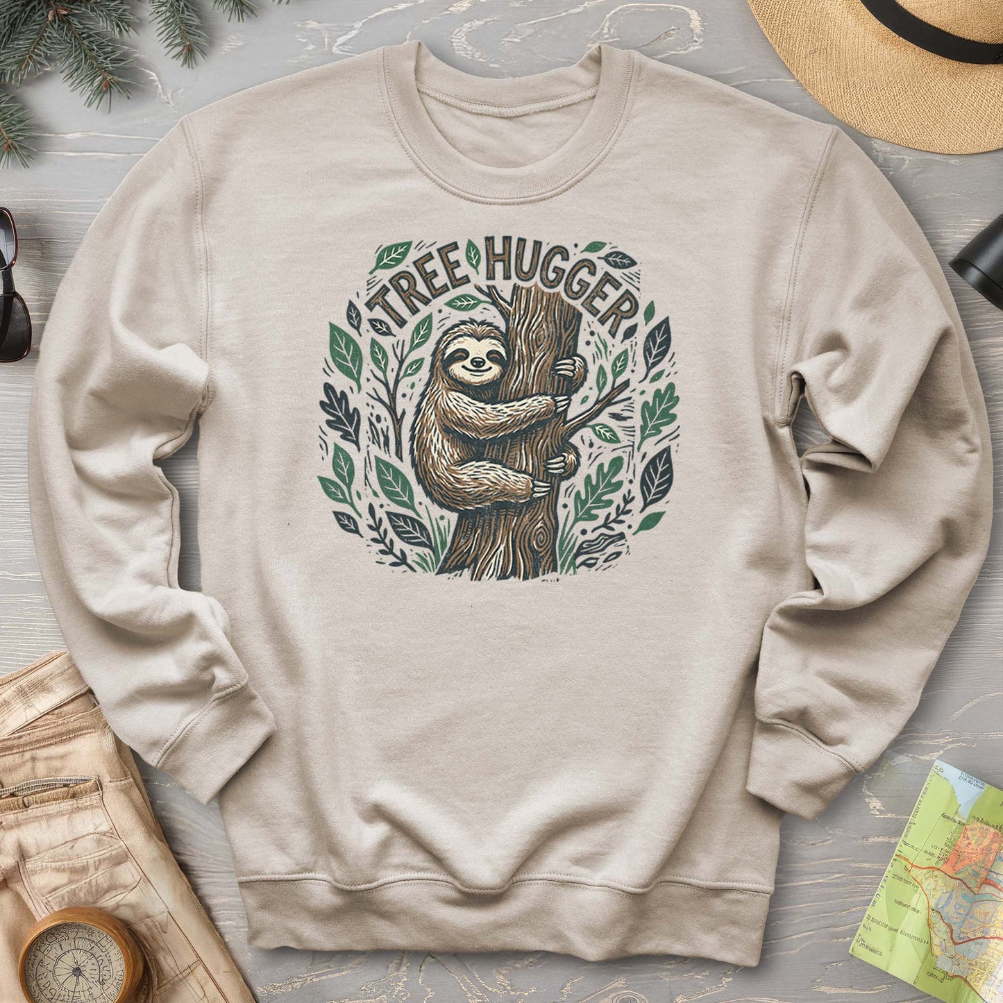 Tree Hugger Sloth Sweatshirt