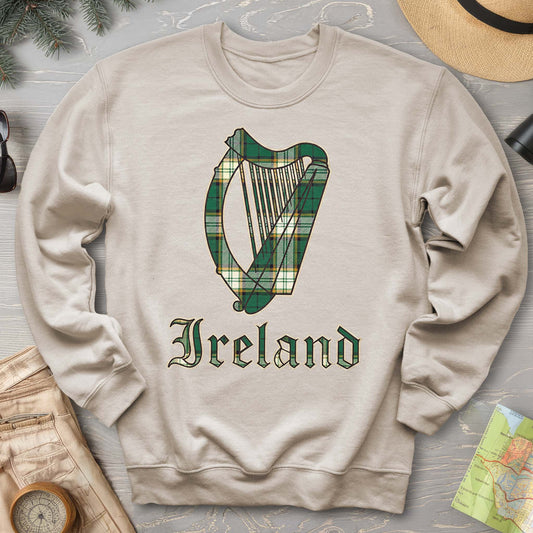 Ireland Tartan Harp Sweatshirt