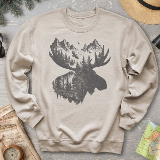 Moose Double Exposure Sweatshirt