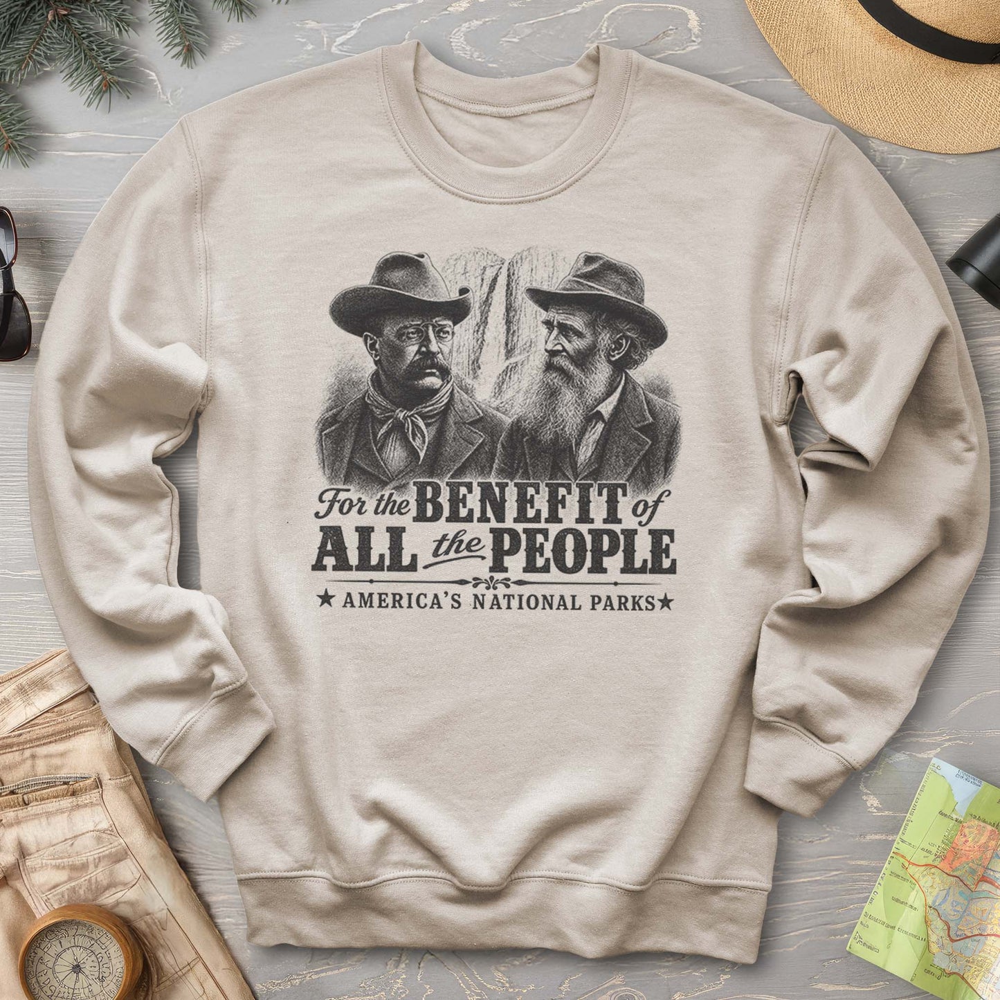 Roosevelt and Muir Sweatshirt