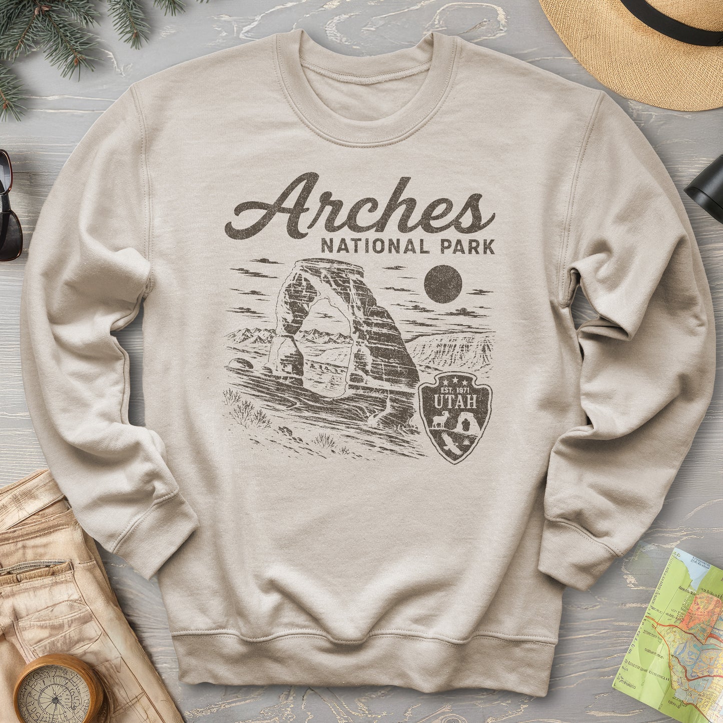 Arches Vintage Sketch Sweatshirt