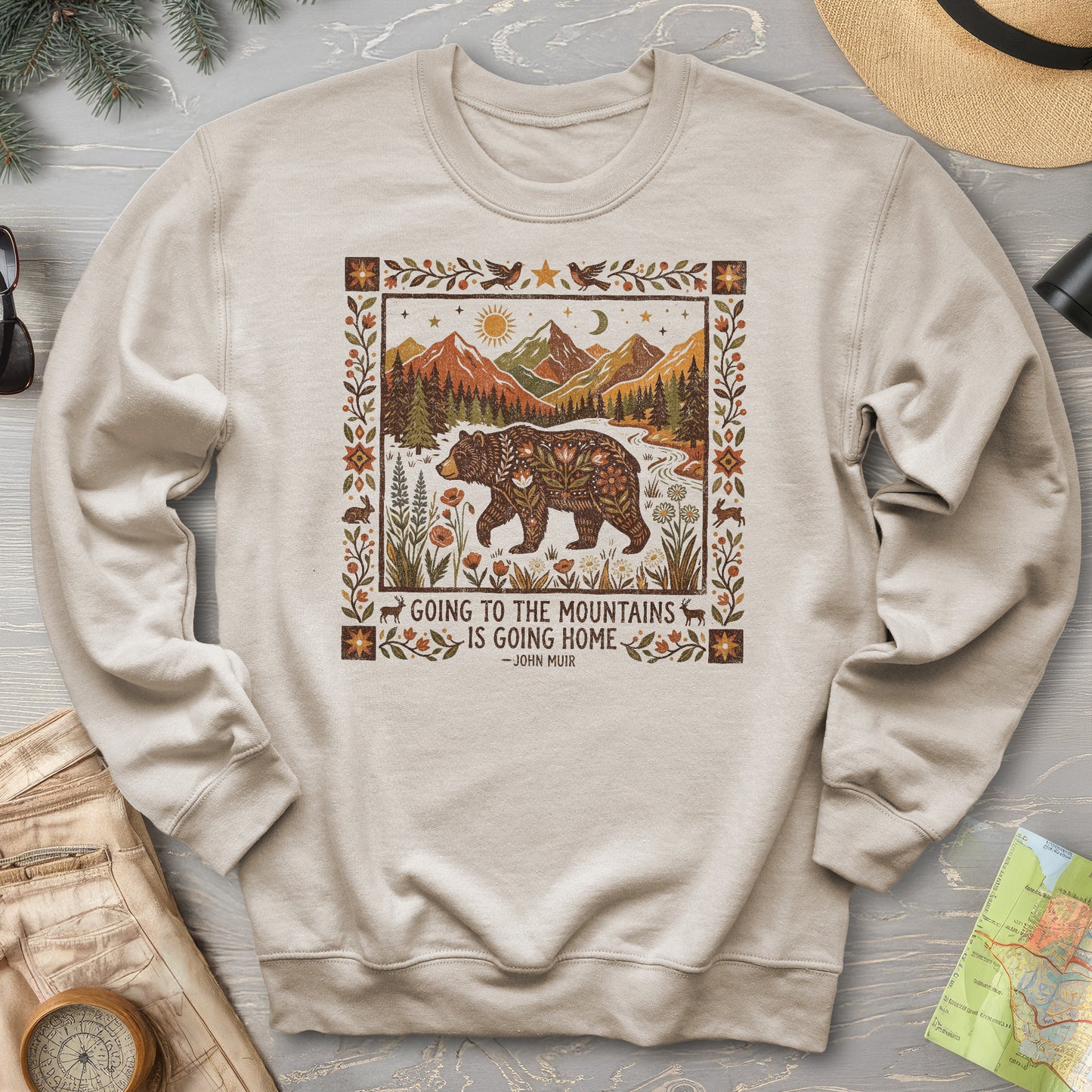 Going Home John Muir Sweatshirt