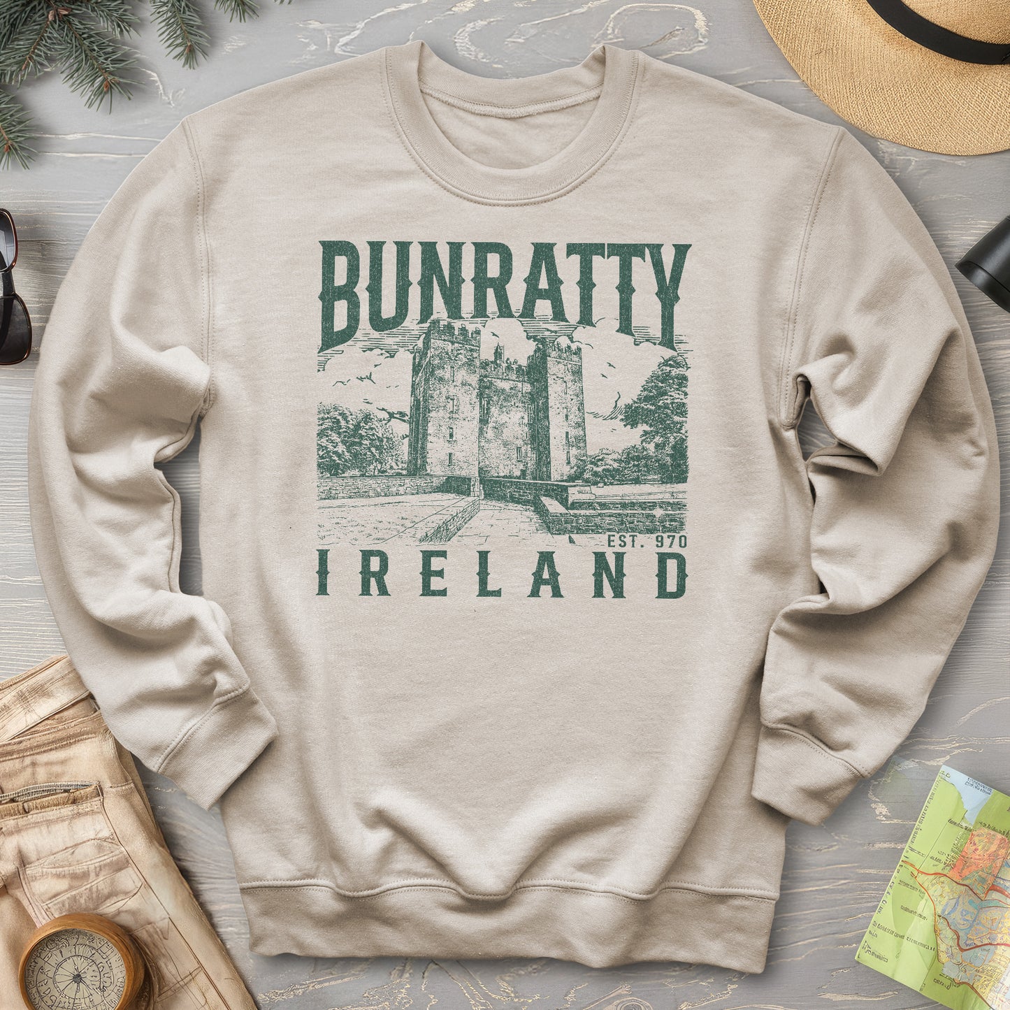 Bunratty Ireland Sketch Sweatshirt